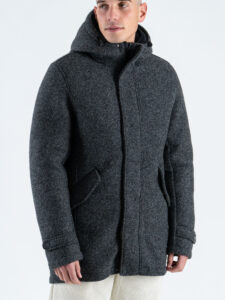 GIANNI LUPO Cappotto regular misto lana con imbottitura e cappuccio removibile GL362R Black (3)