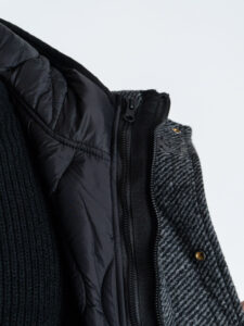 GIANNI LUPO Cappotto regular misto lana con imbottitura e cappuccio removibile GL362R Black (6)