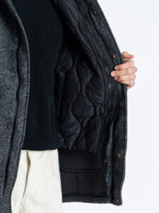 GIANNI LUPO Cappotto regular misto lana con imbottitura e cappuccio removibile GL362R Black (7)