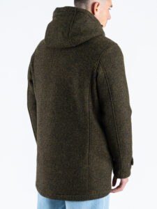 GIANNI LUPO Cappotto regular misto lana con imbottitura e cappuccio removibile GL362R Military (6)