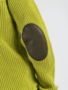 GIANNI LUPO Cardigan con zip e toppe sulle maniche GL35241 Acido (9)