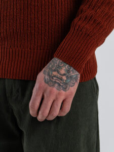 GIANNI LUPO Maglione con mezza tip GL35242 Coccio (5)