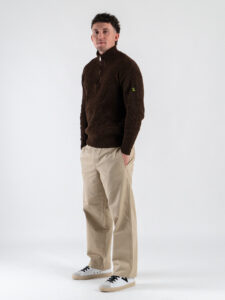 GIANNI LUPO Maglione con mezza tip GL35242 Coffe (2)