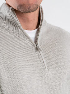 GIANNI LUPO Maglione con mezza tip e toppe GL35252 Ice4