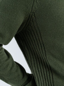 GIANNI LUPO Maglione regular con mezza tip e toppe GL35252 Military (5)