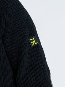 GIANNI LUPO Maglione regular girocollo con toppe sulle maniche GL35240 Black (5)