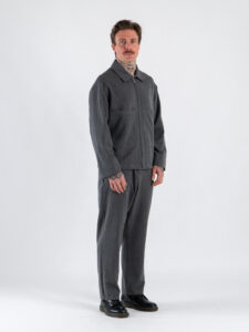 IMPERIAL Giacchetta over in poliviscosa con zip e tasconi frontali C1Q4KXV Asfalto1