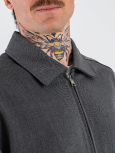 IMPERIAL Giacchetta over in poliviscosa con zip e tasconi frontali C1Q4KXV Asfalto3