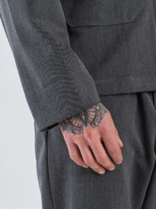 IMPERIAL Giacchetta over in poliviscosa con zip e tasconi frontali C1Q4KXV Asfalto4