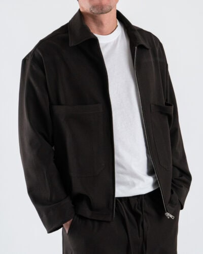 IMPERIAL Giacchetta over in poliviscosa con zip e tasconi frontali C1Q4KXV Moro2 Home