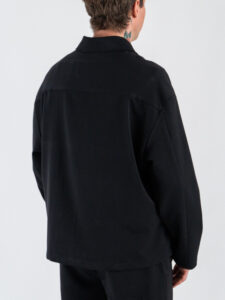 IMPERIAL Giacchetta over in poliviscosa con zip e tasconi frontali C1Q4KXV Nero4