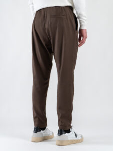 IMPERIAL Pantalone da abito con coulisse in vita e gamba morbida PC8QKBV Moro1