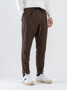 IMPERIAL Pantalone da abito con coulisse in vita e gamba morbida PC8QKBV Moro2