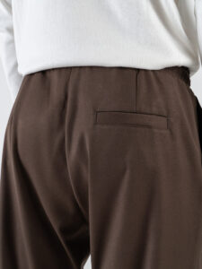 IMPERIAL Pantalone da abito con coulisse in vita e gamba morbida PC8QKBV Moro3