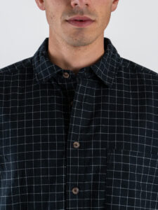 ONLY&SONS Camicia a quadri in flanella con taschino BARNEY 22034637 Jet balckEgret (7)