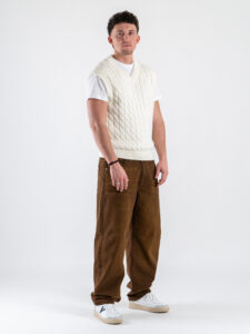 ONLY&SONS Gilet in maglia intrecciata con spalla scesa KICKER 22036122 Antique White (7)