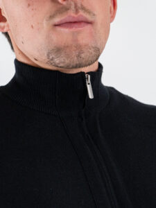 ONLY&SONS Maglione con collo a lupetto e zip COOPER 22035017 Black4