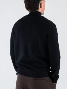 ONLY&SONS Maglione con collo a lupetto e zip COOPER 22035017 Black5