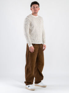 ONLY&SONS Maglione girocollo a righe DANNY 22033021 Cloud DancerChinchilla (2)