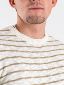 ONLY&SONS Maglione girocollo a righe DANNY 22033021 Cloud DancerChinchilla (4)