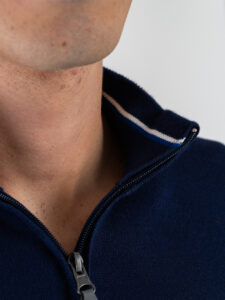 OVER-D Lupetto con zip OC1F2W5M25 Blu4