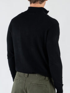 OVER-D Lupetto con zip OC1F2W5M25 Nero3