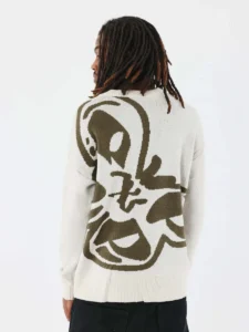 PXP Maglione a girocollo con stampa farfalla fronteretro 2522143 Panna 1