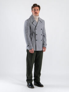 SEINSE Cappotto corto a doppio petto CP65SS Grigio2