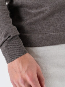 SEINSE Cardigan con bottoni e colletto MI3142SS Fango (6)