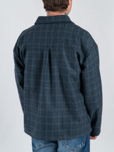 Camicia crop over in misto lana fantasia pied de poule 002 (7)