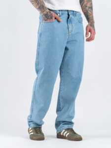 ESTASI Jeans baggy fit senza rotture RONALDINHO Azzurro (1)