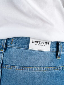 ESTASI Jeans carrot fit senza rotture FIGO Medium Blue (4)