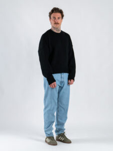 ESTASI Jeans loose fit senza rotture RONALDO Azzurro (1)