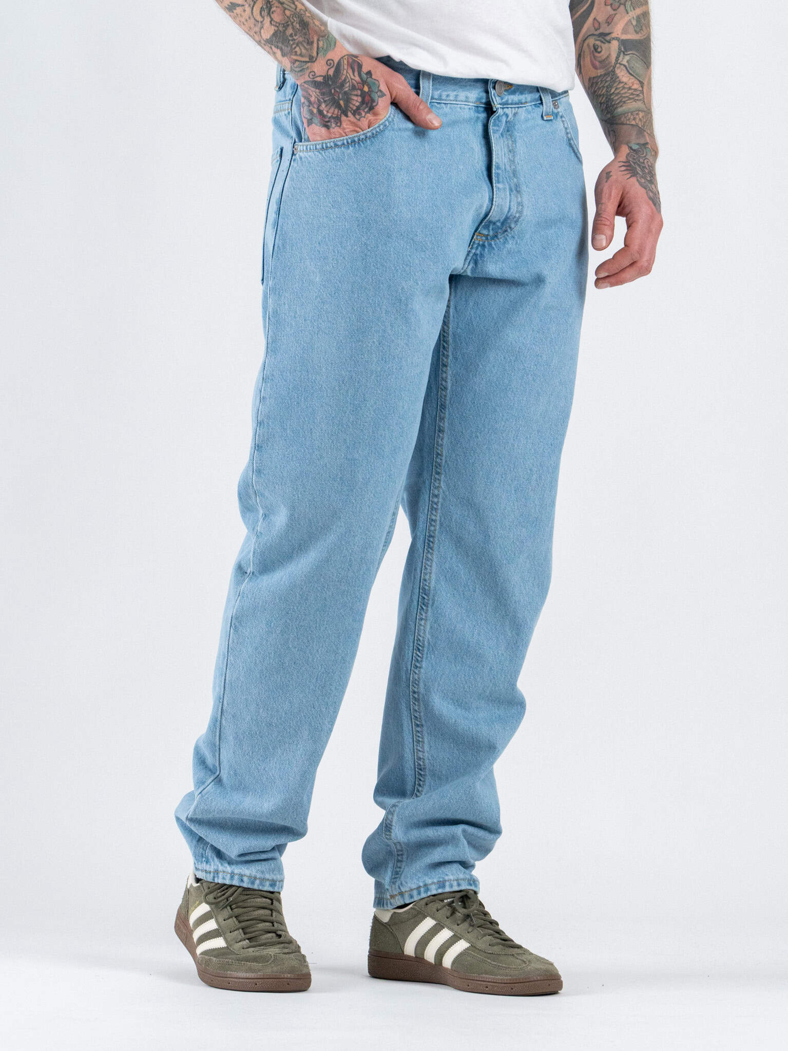 ESTASI Jeans loose fit senza rotture RONALDO Azzurro