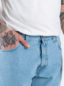 ESTASI Jeans loose fit senza rotture RONALDO Azzurro (4)