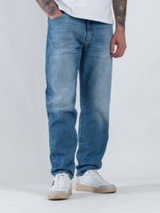 ESTASI Jeans loose fit senza rotture RONALDO Medium Blue (1)