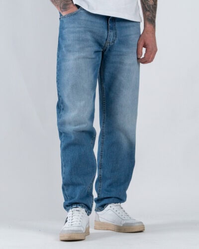 ESTASI Jeans loose fit senza rotture RONALDO Medium Blue
