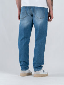 ESTASI Jeans loose fit senza rotture RONALDO Medium Blue (4)