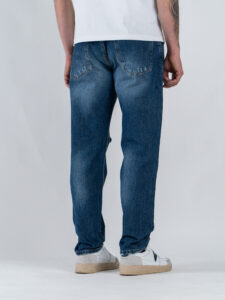 ESTASI Jeans loose fit slavato con rotture RONALDO Dark Blue (5)