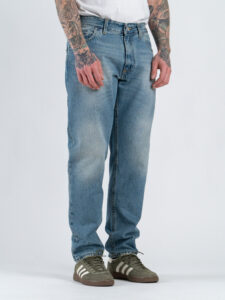 ESTASI Jeans loose fit slavato senza rotture RONALDO Medium Blue (2)