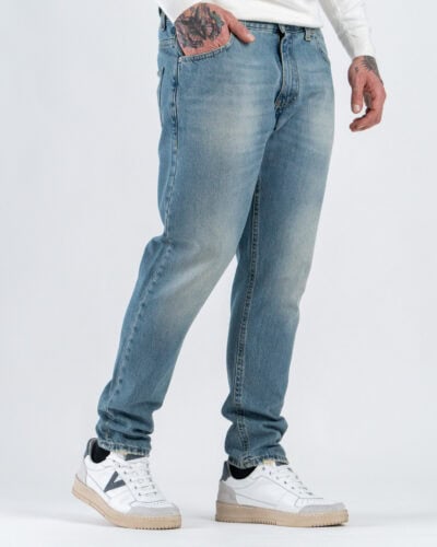 ESTASI Jeans regular fit slavato senza rotture DEL PIERO Medium Blue 1 Home