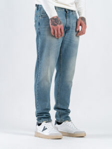 ESTASI Jeans regular fit slavato senza rotture DEL PIERO Medium Blue (2)
