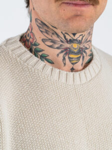 ESTASI Maglione girocollo regular crop NADAL Avorio (3)