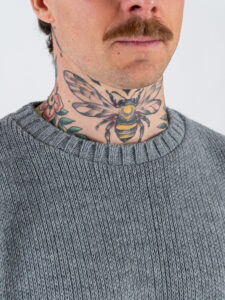 ESTASI Maglione girocollo regular crop NADAL Grigio (4)