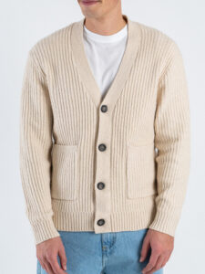 ONLY&SONS Cardigan over a coste in misto lana FRAME 22033787 Oatmeal1
