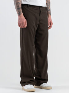 Abito intero regular con giacca over a un petto e mezzo + Pantalone gamba larga BARI Cioccolato (10)