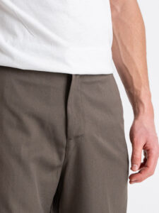 Abito intero regular con giacca over a un petto e mezzo + Pantalone gamba larga BARI Fango (12)