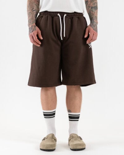 BERNA Bermuda baggy in felpa garzato 261055 Moro