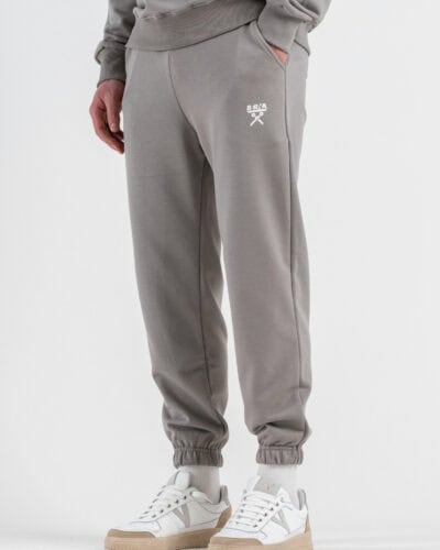 BERNA Pantalone tuta in cotone leggero con polsini 261058 Ferro