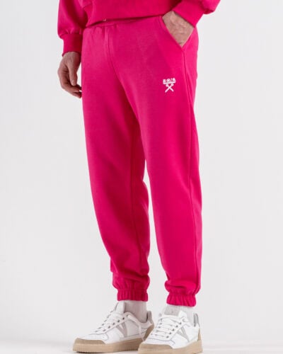 BERNA Pantalone tuta in cotone leggero con polsini 261058 Fucsia